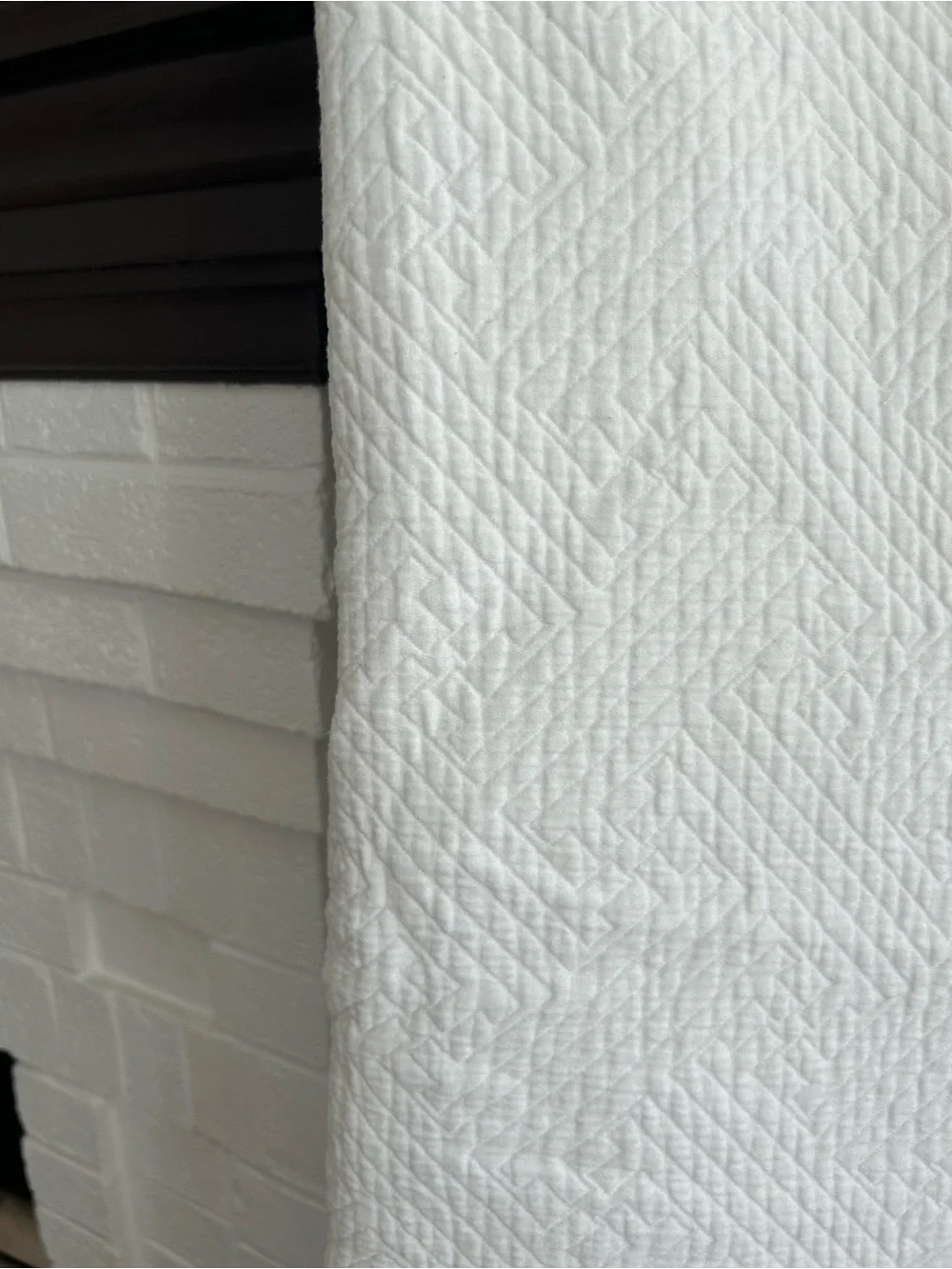 West Elm White Quilted Organic Duvet Cover Size Twin